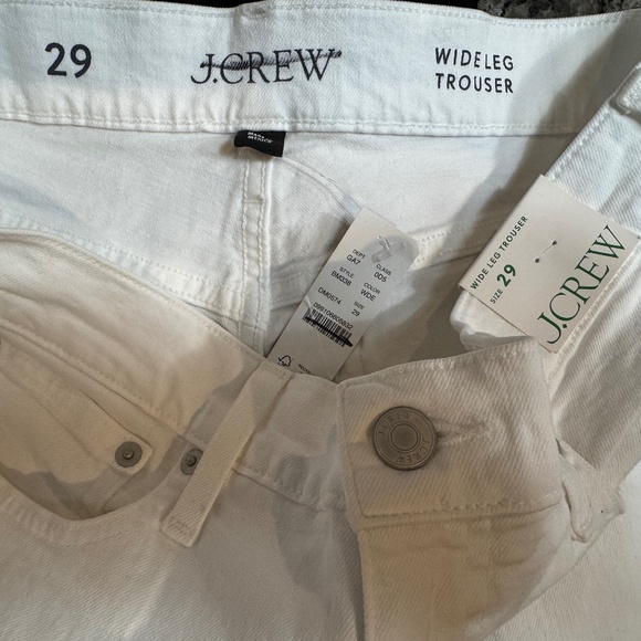 NWT J. Crew Women’s White Wide-leg denim trouser SZ Various - Picture 13 of 16